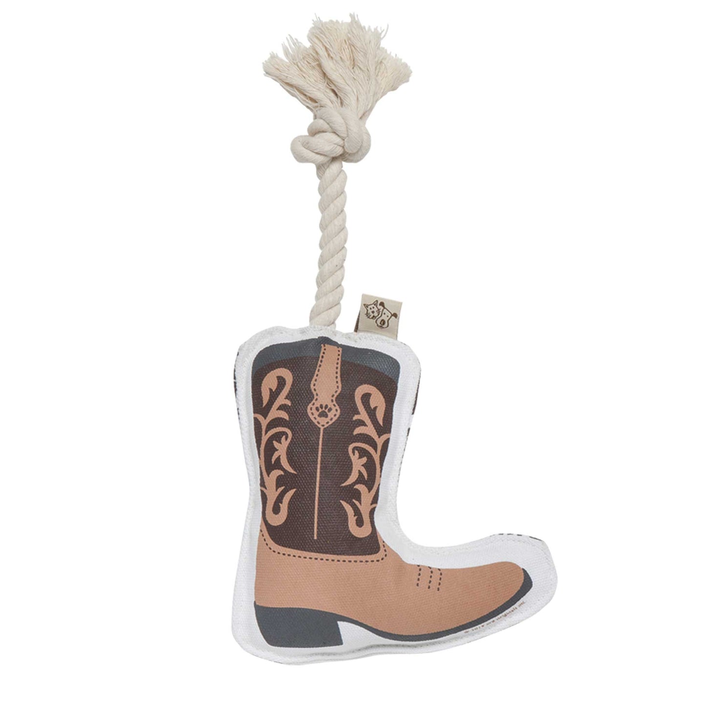 Speckle and Spot by Ore’ Originals - Rope Dog Toy | Cowboy Boot