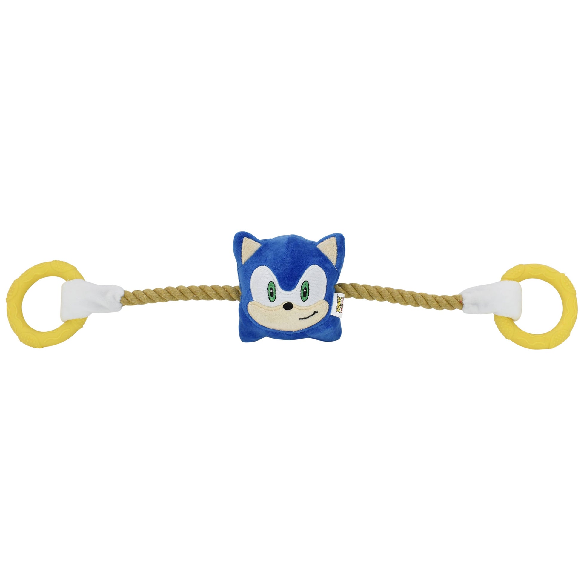 Sonic Dog Rope Toy w/ TPR Rings