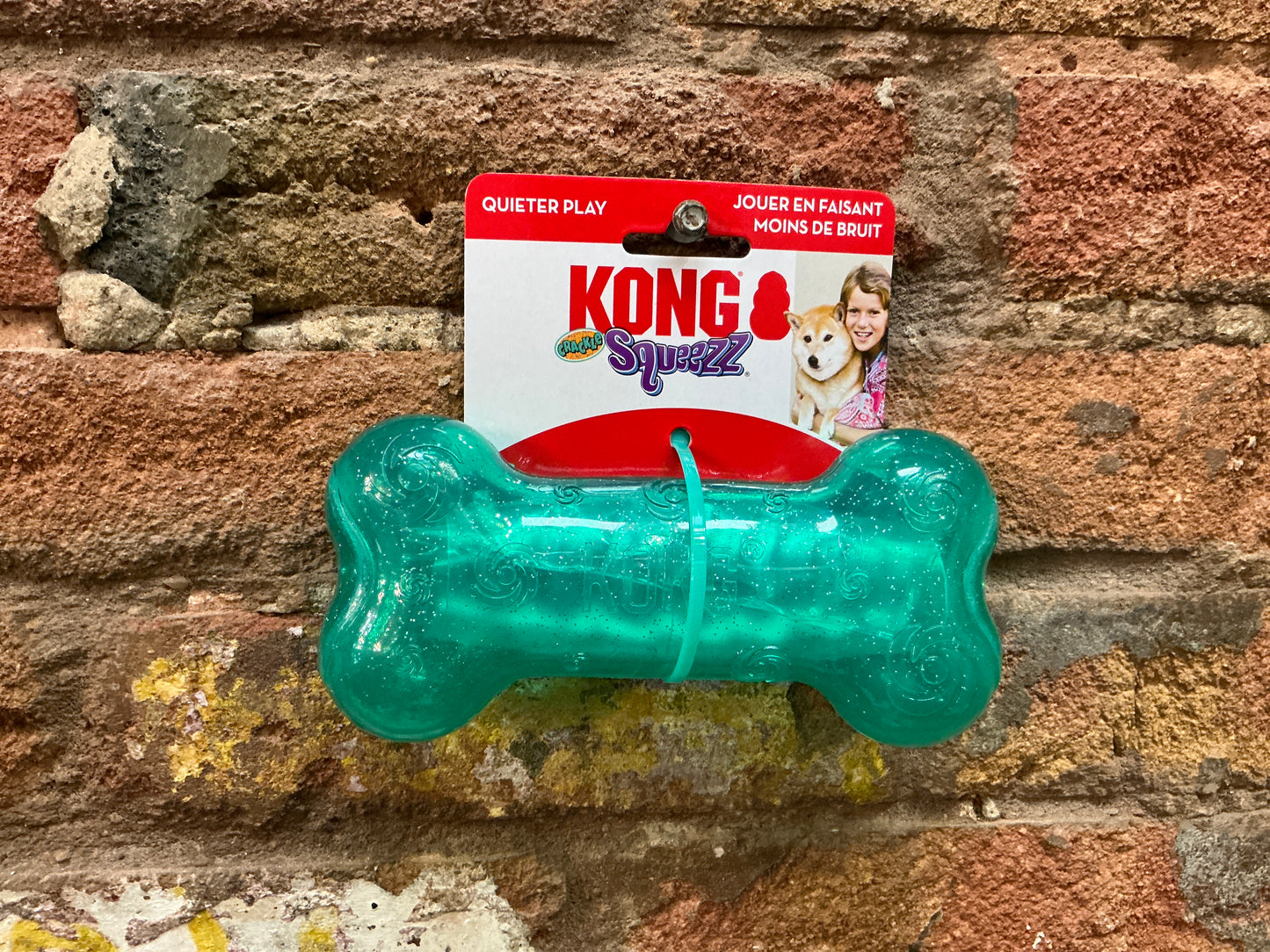 Kong Squeezz Crackle Bone Md