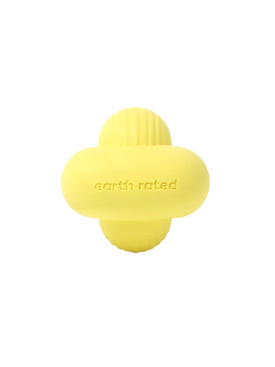 Earth Rated Rubber Fetch Dog Toy, Large Yellow