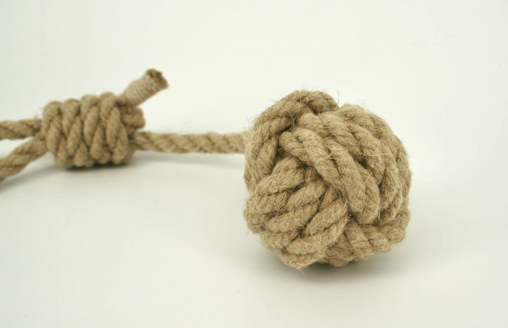 Monkeyfist hemp rope dog toy