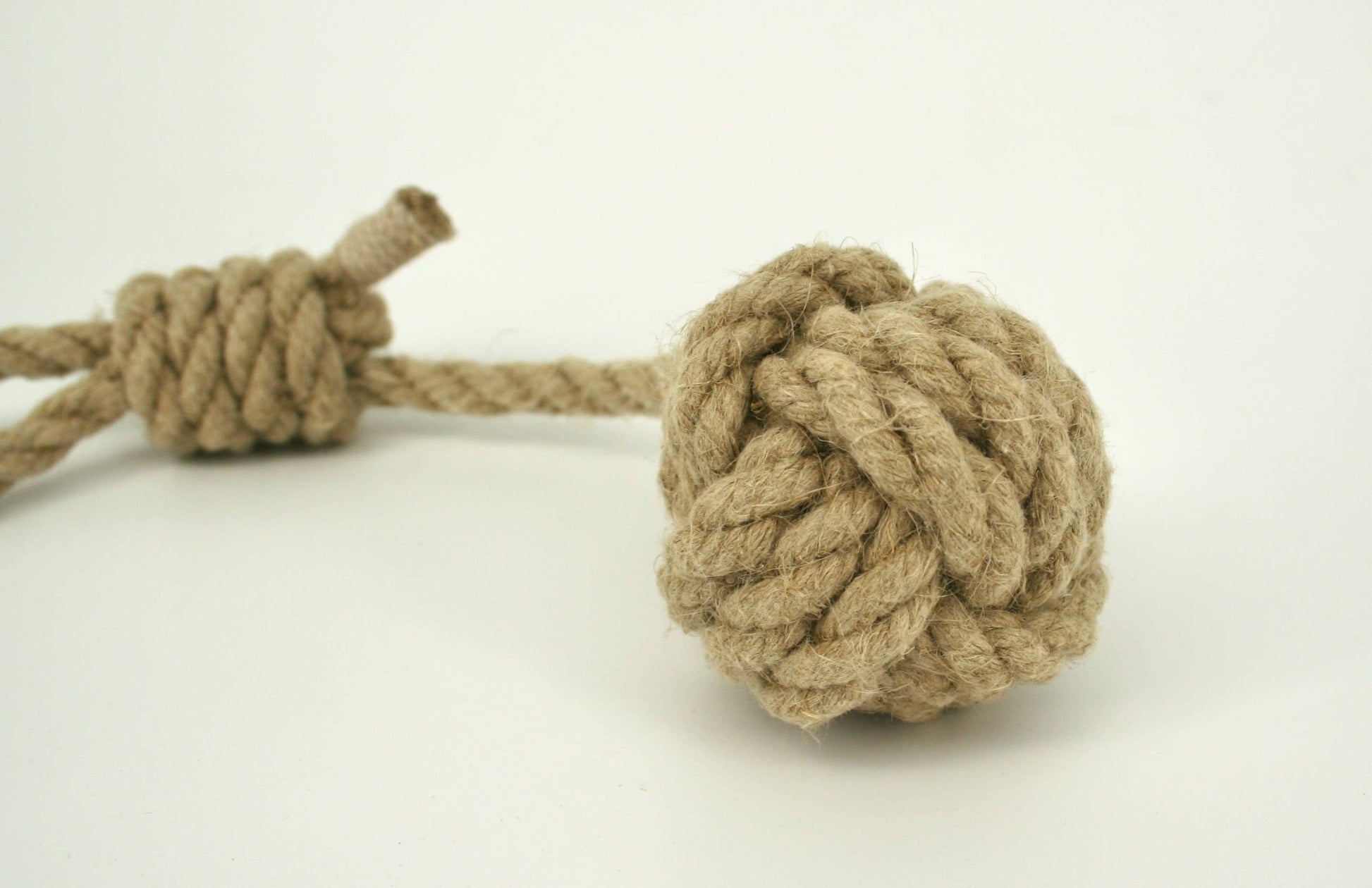Monkeyfist hemp rope dog toy