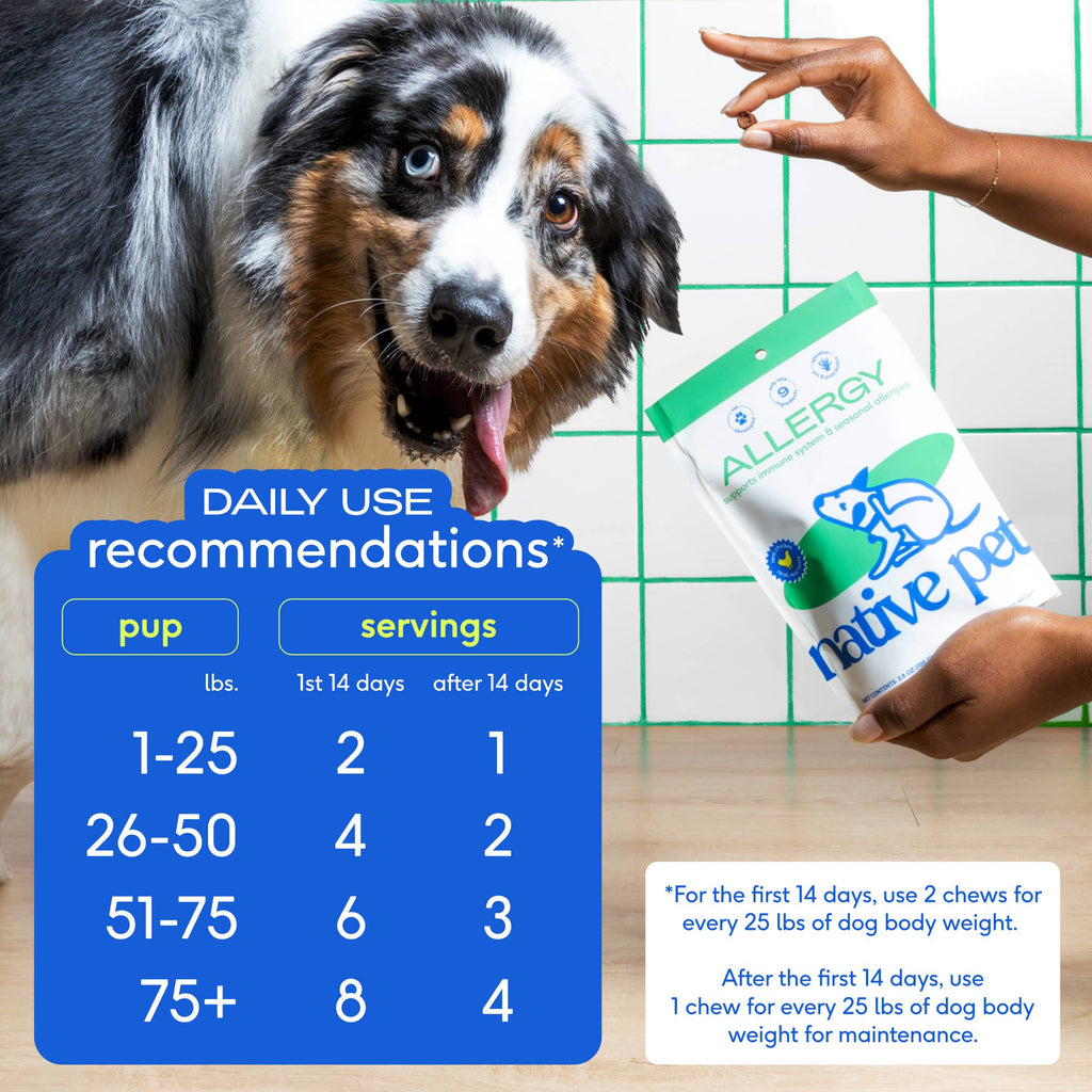 Native Pet - Allergy & Immune Chews, an Allergy & Itch Relief Supplement