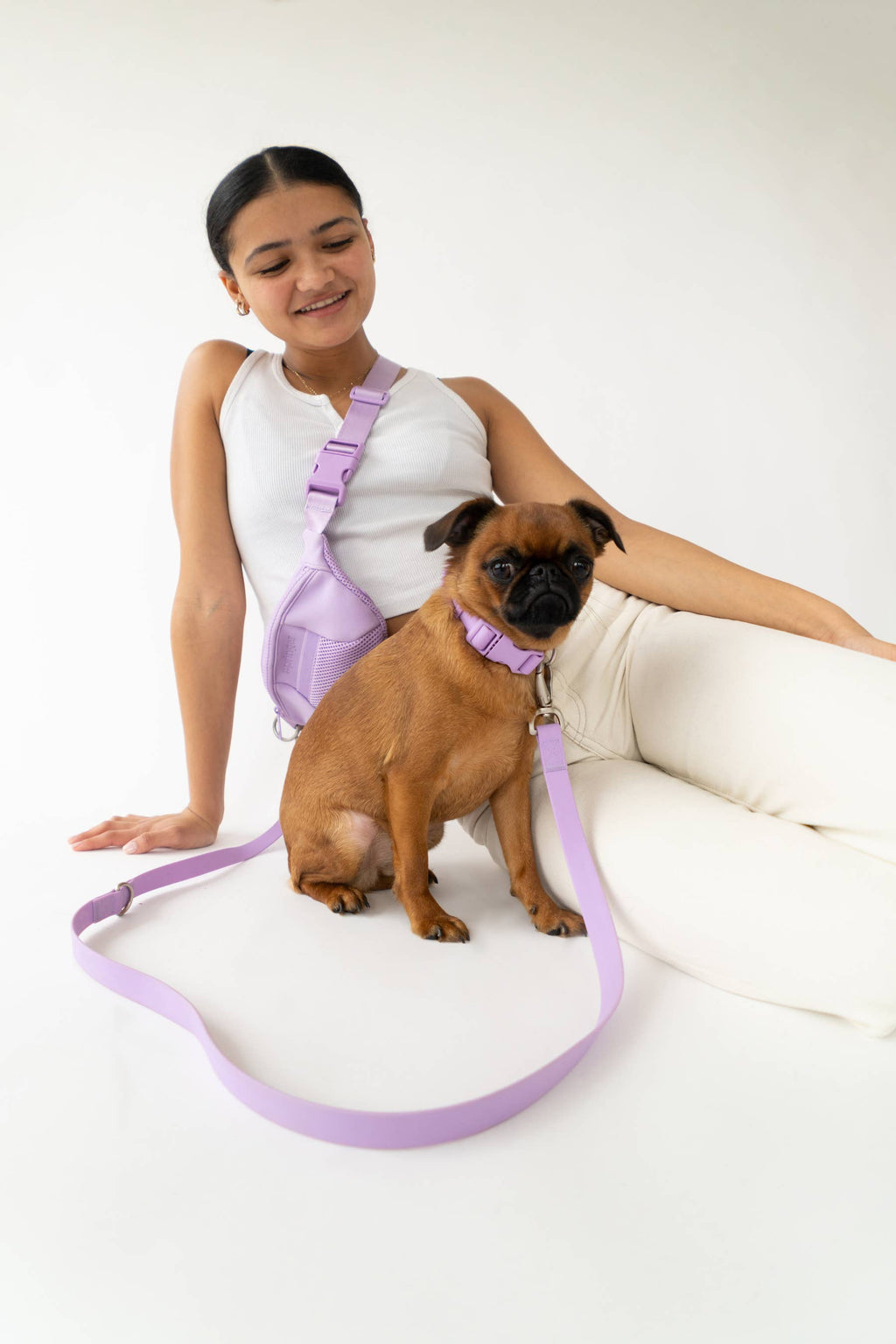 Dog Walking Sling Bag with Built-in Leash (4 Pack)