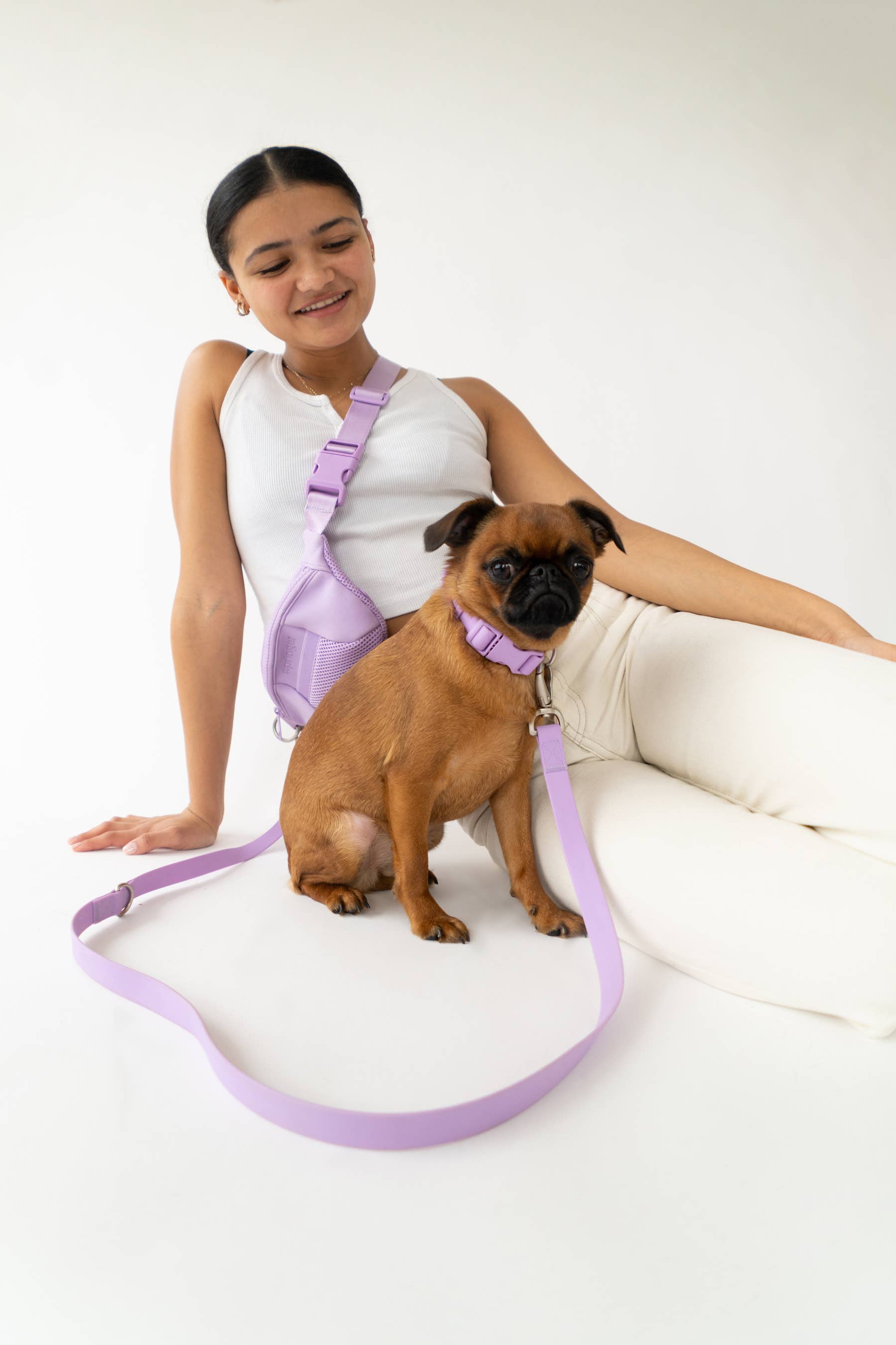 Dog Walking Sling Bag with Built-in Leash (4 Pack)