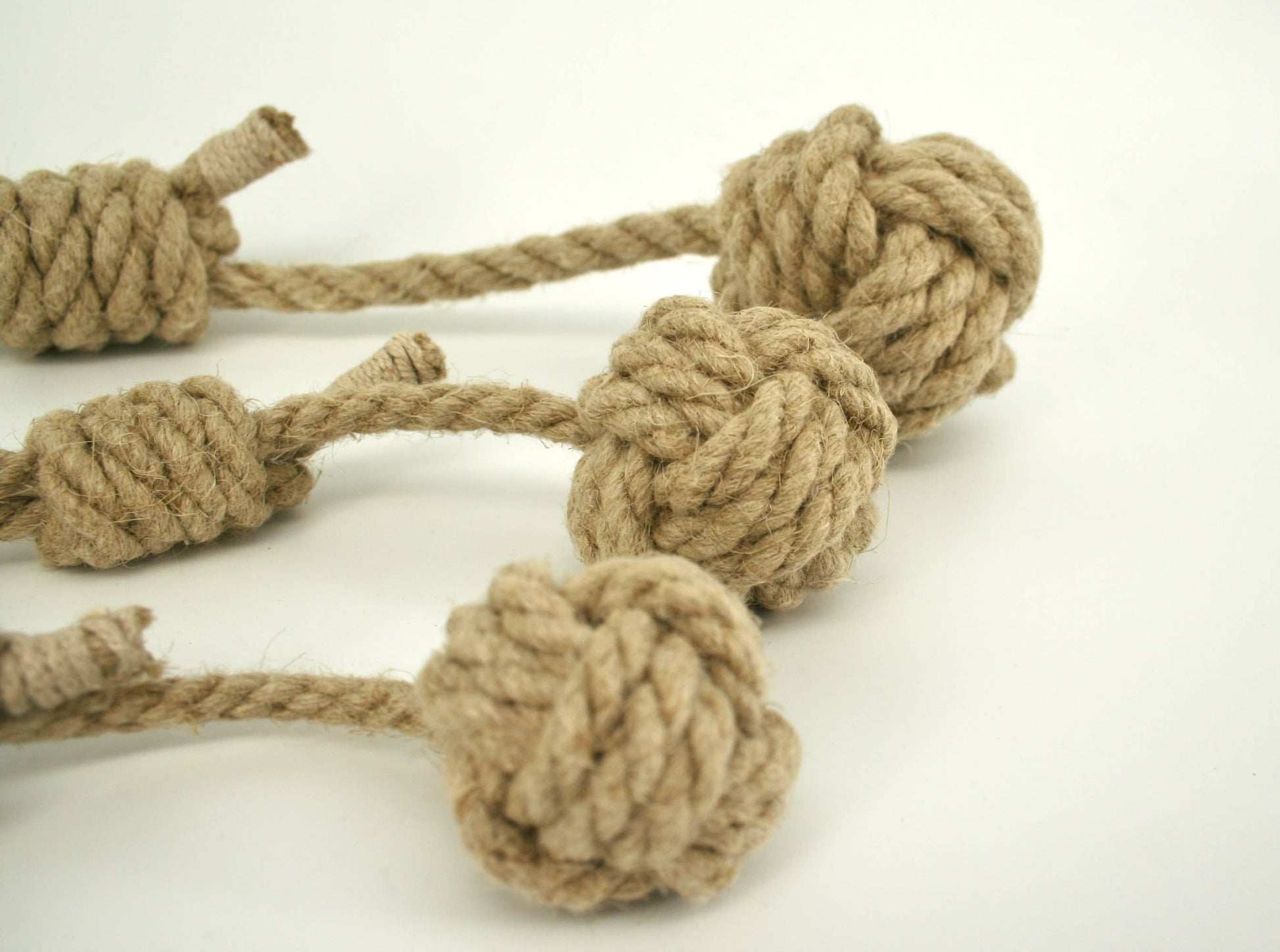 Monkeyfist hemp rope dog toy