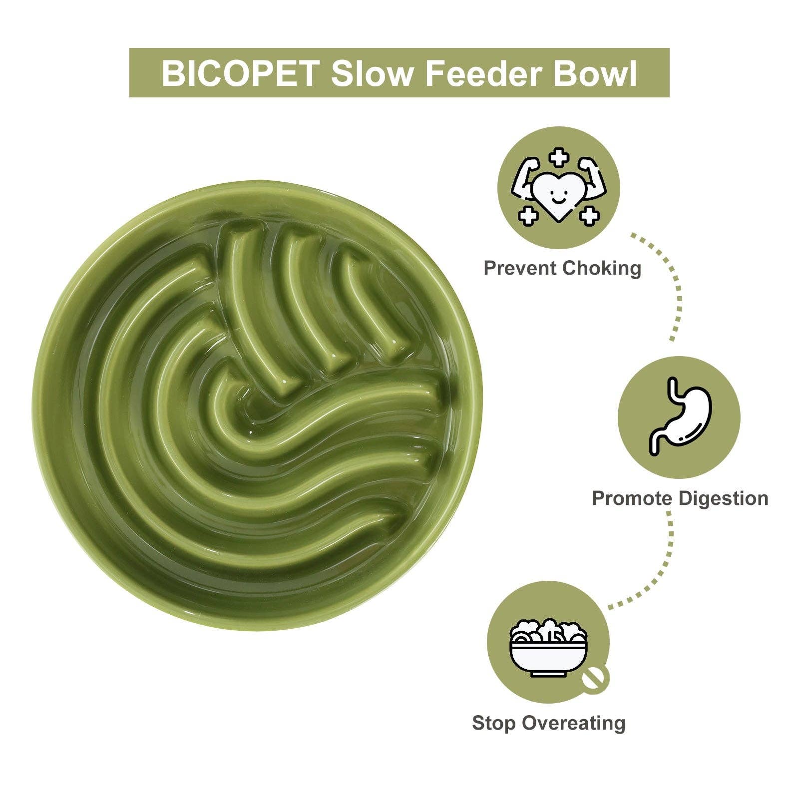 [Spark] Slow Feeder Dog Bowls - Red / Green / Blue