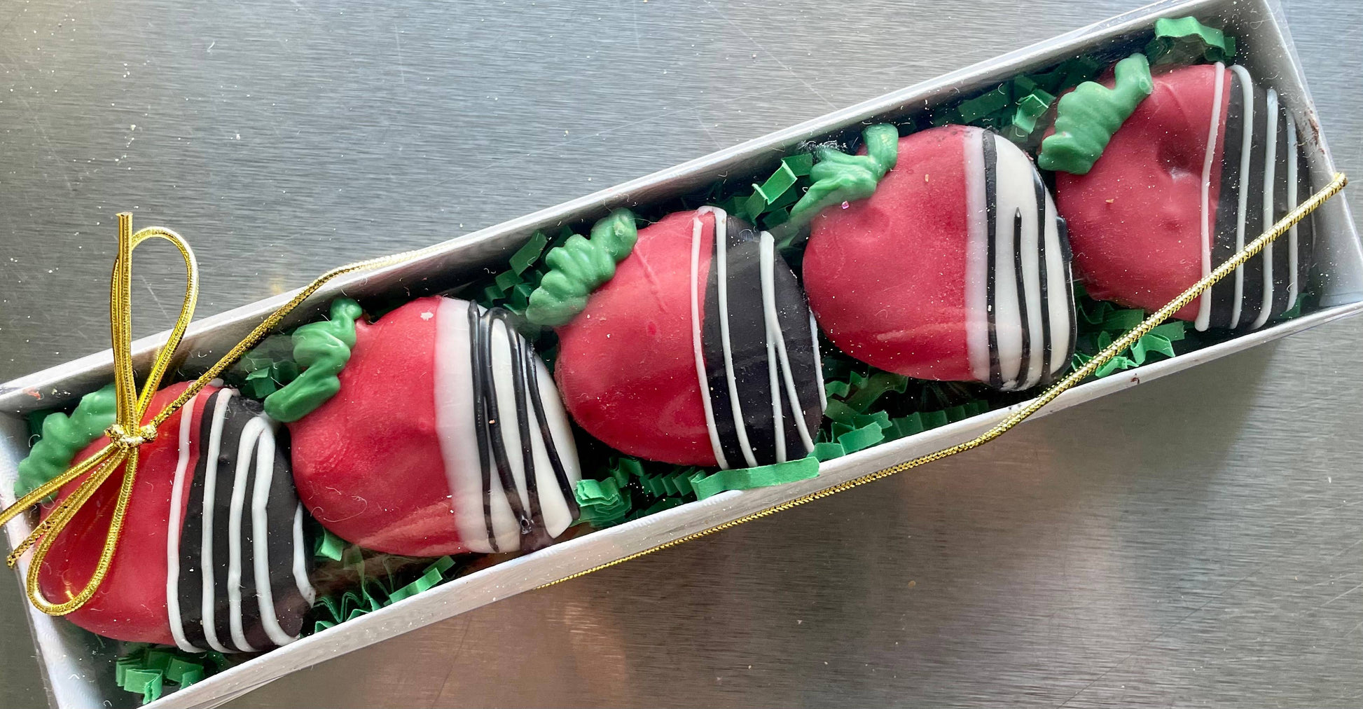 GIFT BOX Decadent Strawberries Valentines dog treat