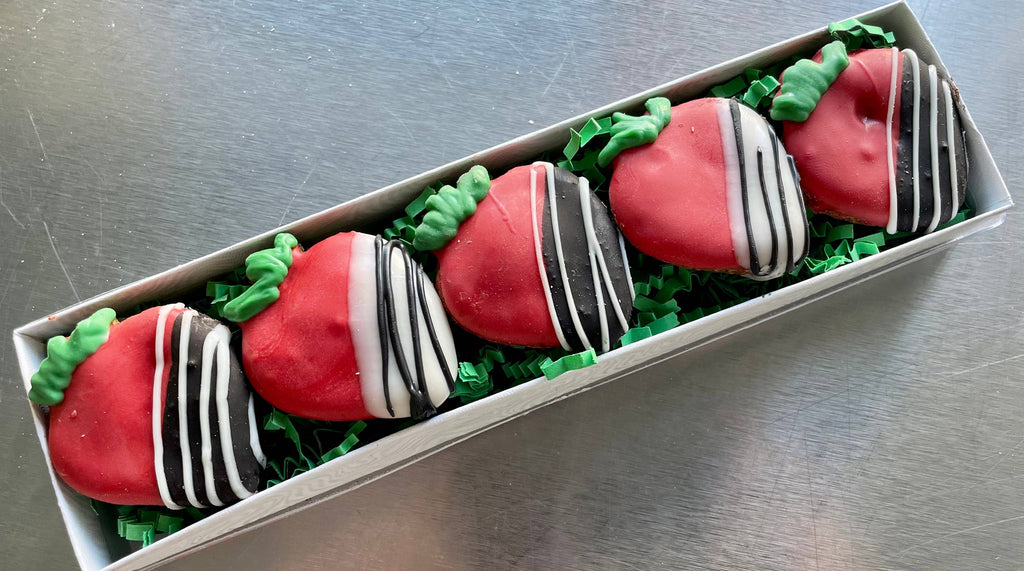 GIFT BOX Decadent Strawberries Valentines dog treat