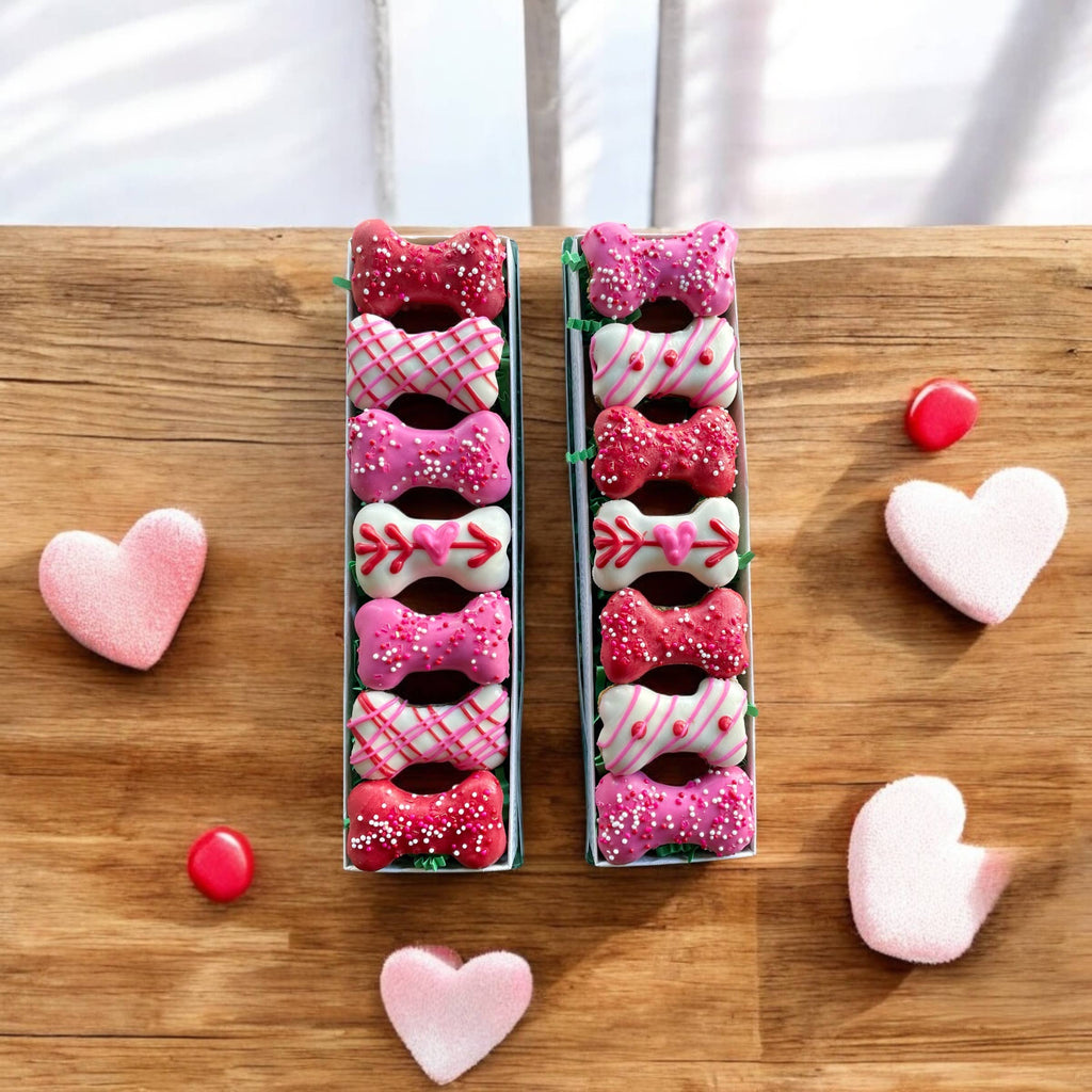 GIFT BOX of Valentines Mini bone dog treat