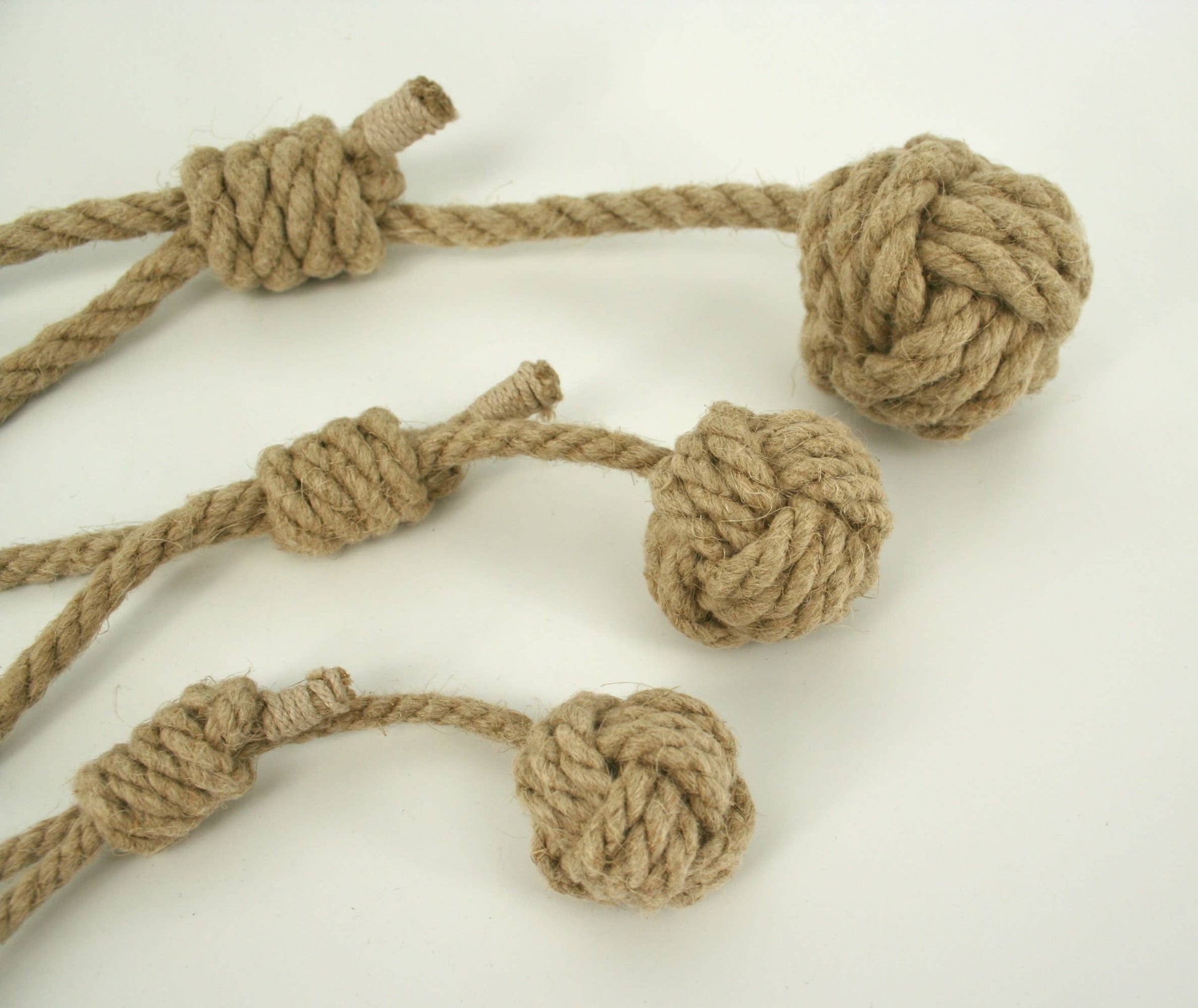 Monkeyfist hemp rope dog toy