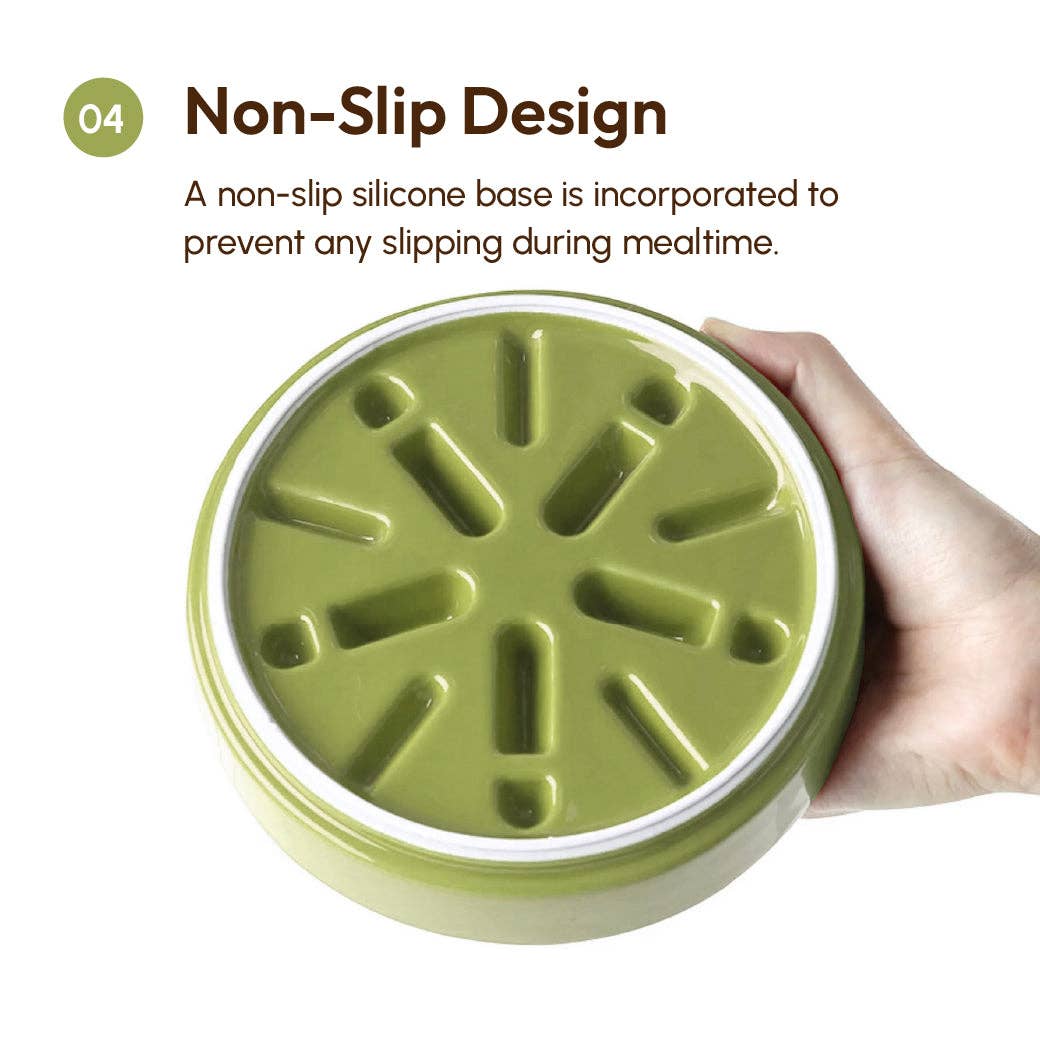 [Macaroni] Slow Feeder Dog Bowls - Yellow / Frozen Blue / Purple