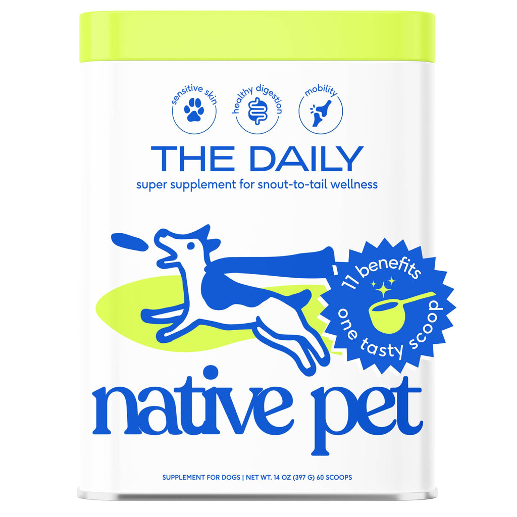 Native Pet - The Daily Powder Supplement, 11-in-1 Multivitamins for Dogs