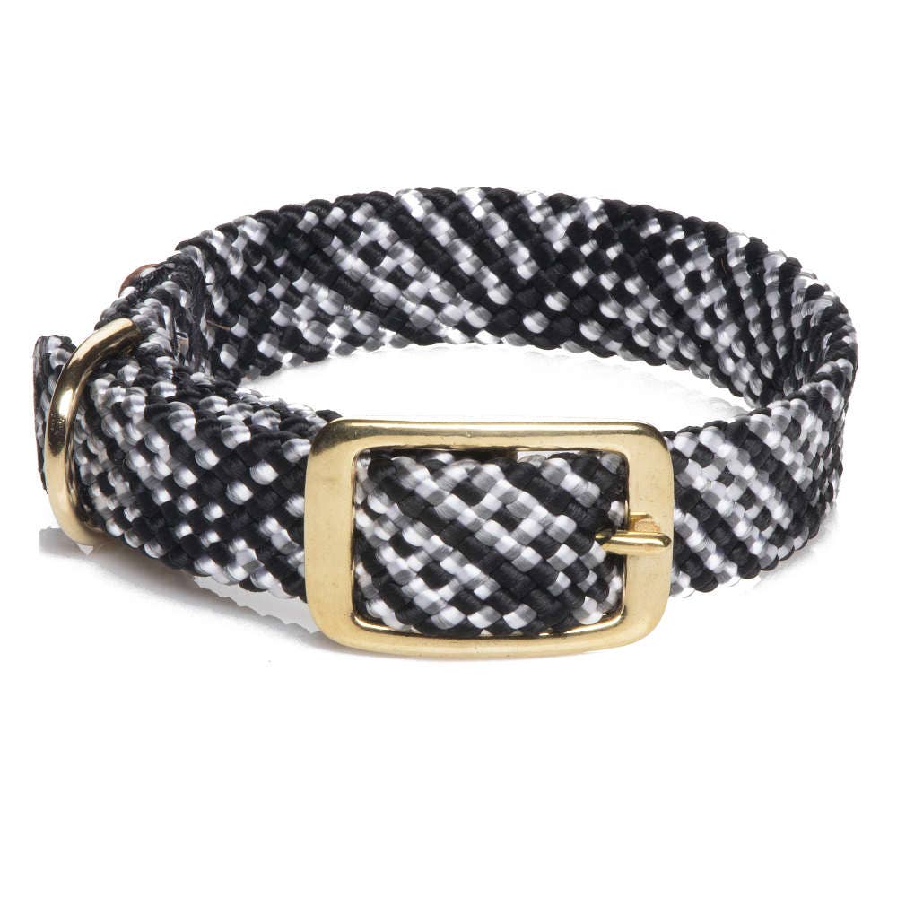 Mendota Pet - Double Braid Collars - 1" width w/Brass Hardware
