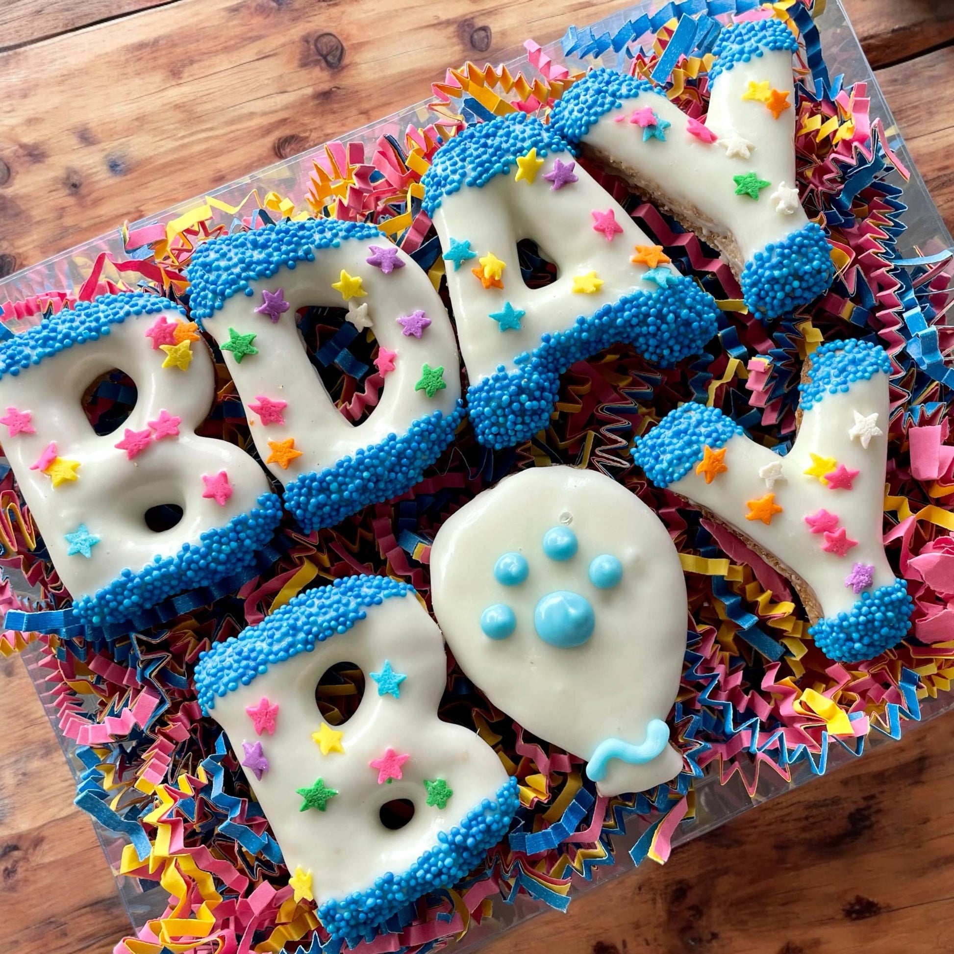 GIFT BOX Bday Boy/Girl letter Birthday dog treat