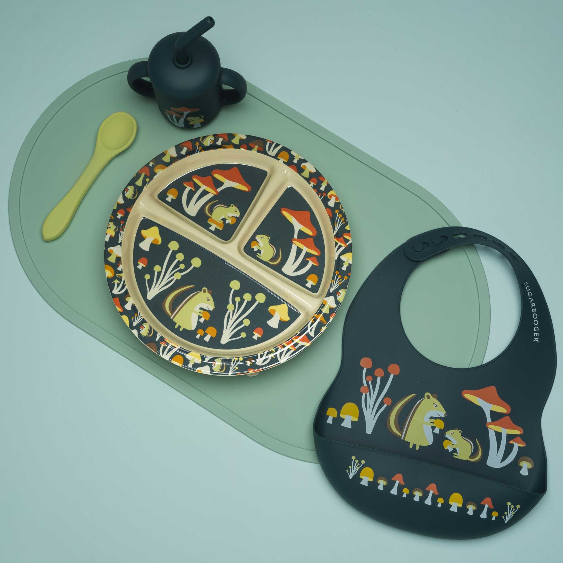 Oval Silicone Placemat | Large | Blue