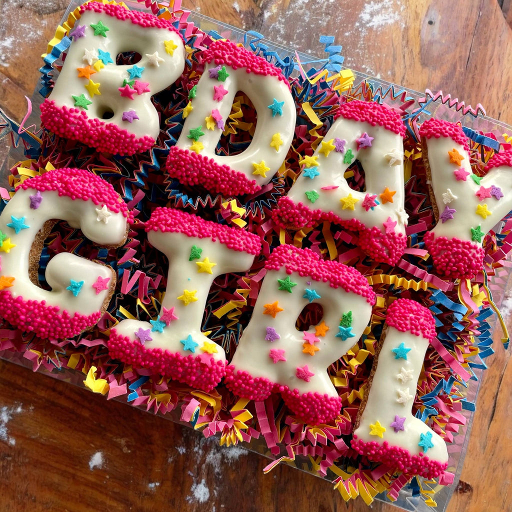GIFT BOX Bday Boy/Girl letter Birthday dog treat